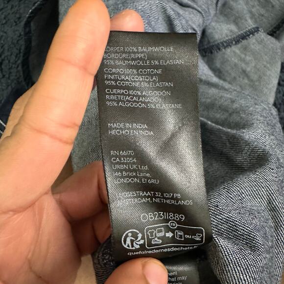 Anthropologie Pilcro Sporty Tiered Denim Mini Skirt Size Large - Picture 12 of 14